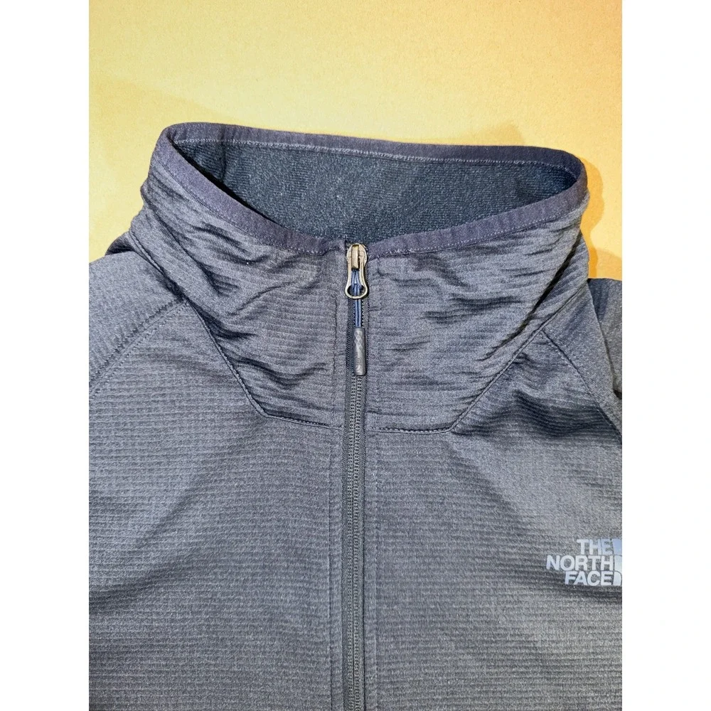 THE NORTH FACE Men's Sweatshirt Quarter Zip Navy Blue Long Sleeve Size L